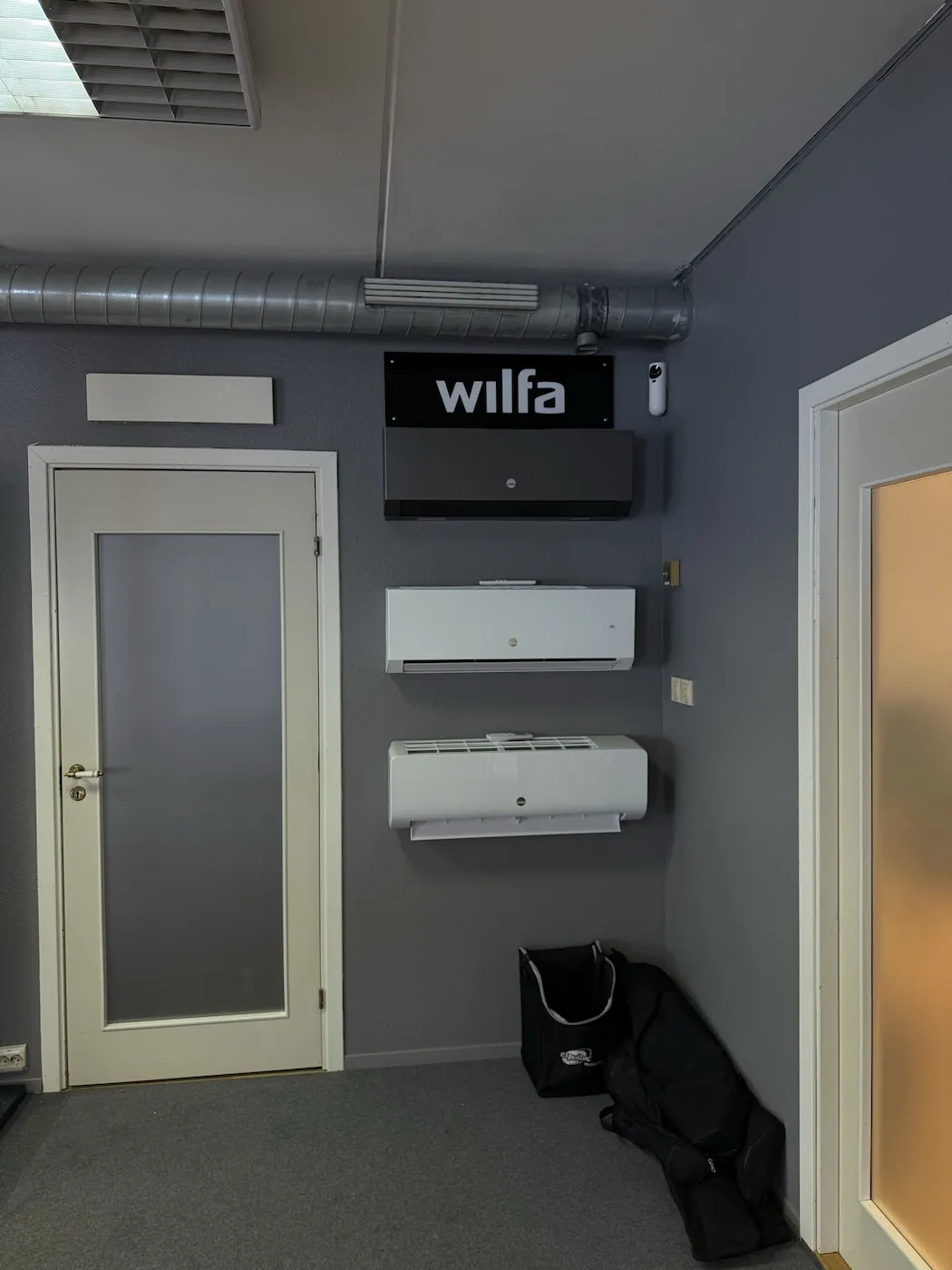 Wilfa varmepumper i showroom Sandnes